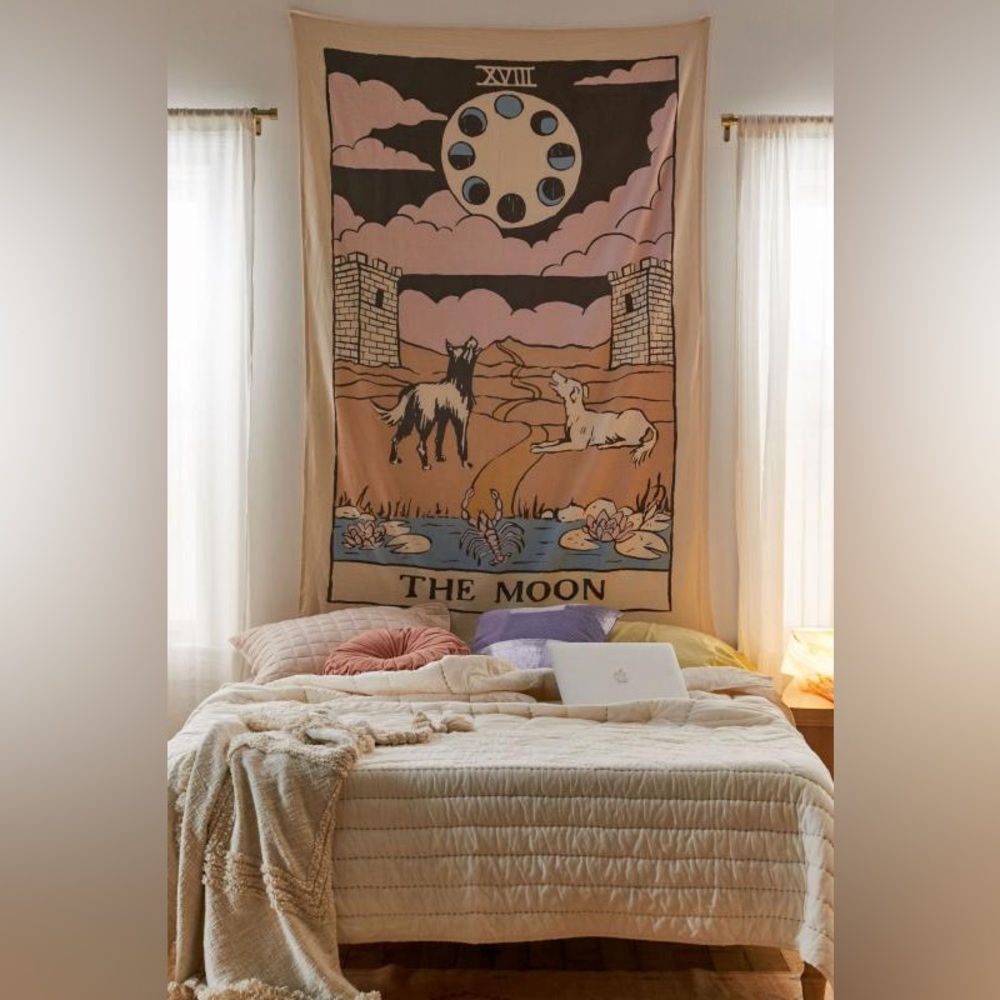 Urban Outfitters “The Moon” Tapestry 48” x 72”